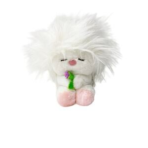 Rare Dakin Cat 9" 1982 FROU FROU White Plush Flower Nature Babies Vintage